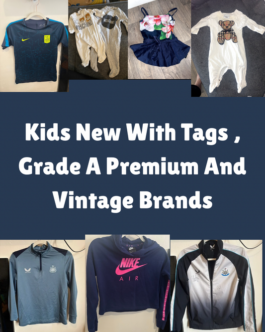 Kids New With Tags , Grade A Premium And Vintage Brands